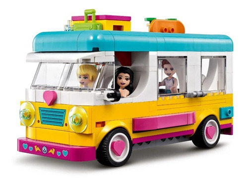 Imagem 5 de 10 de Lego Friends Trailer E Barco À Vela Na Floresta 487pçs