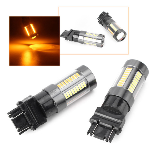 Bombillas Led T25 3157 66smd 4014 Con Señal De Giro