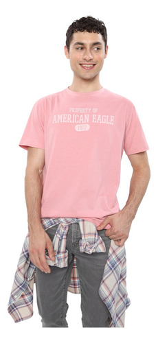 Playera American Eagle Con Gráfico En El Frente Para Hombre