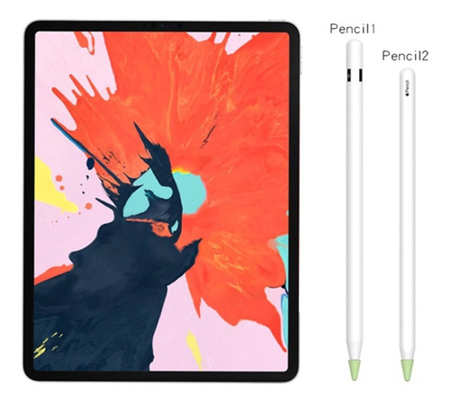 Imagen 4 de 5 de Pack 10 Fundas Protectoras Para Punta Lápiz Apple Pencil 1/2