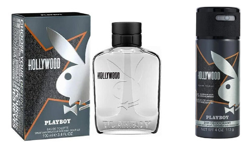 Perfume Playboy Hollywood 100 Ml Desodorante 150 Ml