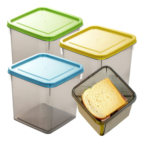 Youngever 3 Pack Sandwich Containers For Alnch Box, Zxg2r
