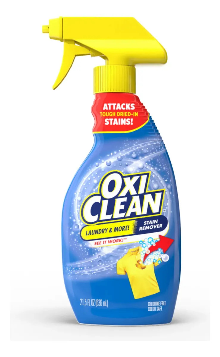 OxiClean Quitamanchas Spray, Manchas Difíciles, 635 Ml, Quitamanchas Para Ropa, Removedor De Manchas, Ropa Blanca Y Color, Prelavado, Remojo, Fórmula Oxígeno Activo, Cuidado De Pre