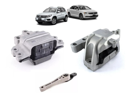 Kit Coxim Motor Direito - Esquerdo - Traseiro Jetta 2.0 Tsi