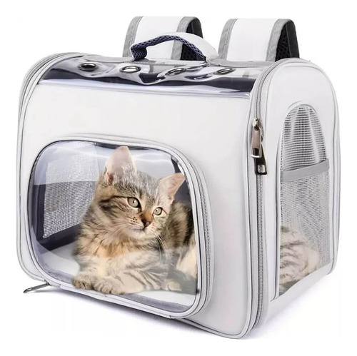 Mochila Pet Para Transporte De Cães E Gatos Visão Panorâmica