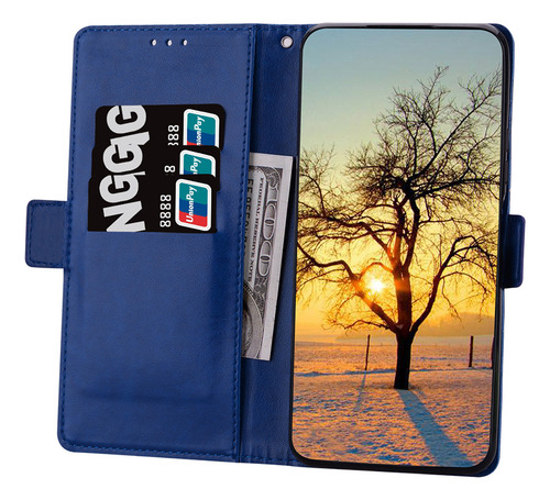 Funda Para Teléfono Vivo Y15a/y15s/y01 De Piel Con Estampado De Encaje Y Doble Hebilla