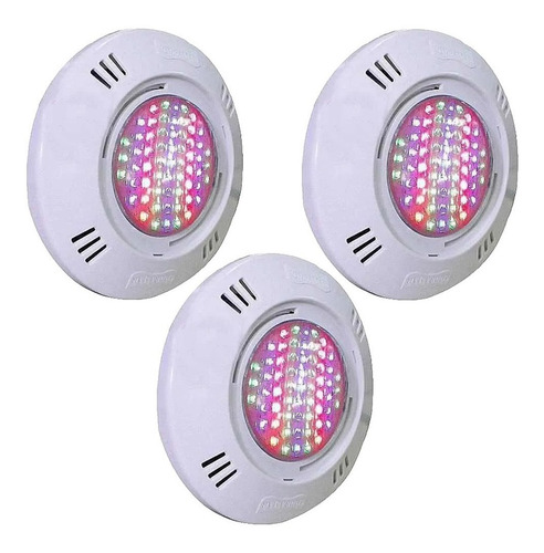 Iluminação 3 Leds Para Piscina Smd Sodramar 9w Rgb Colorido