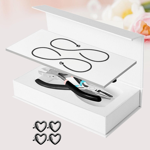 Kit De Pulsera Permanente Para Parejas, Regalos 1 Par Negro