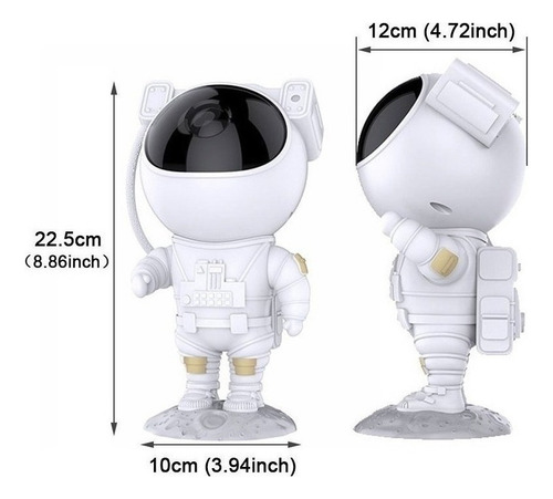 Proyector De Estrellas Astronautas Luz De Noche Para Niños N
