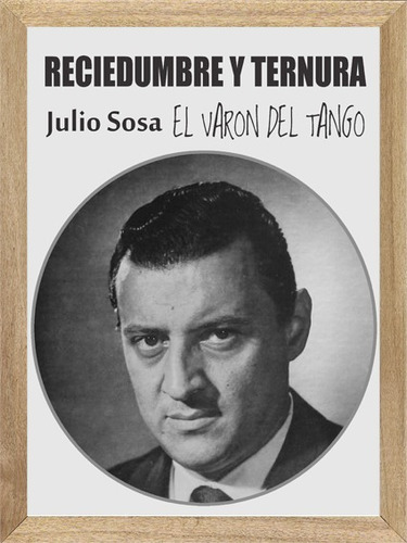 Tango Julio Sosa , Cuadro, Música, Poster           X498