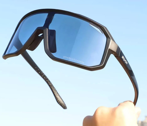 Lentes Fotocromáticos Deportivos Gafas Ciclismo Con Protecci Negro