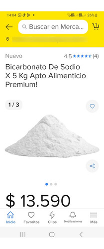 Bicarbonato De Sodio Precio X Kg Food Grade