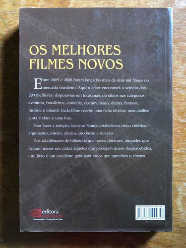 Livro Os Melhores Filmes Novos Luciano Ramos (Usado)