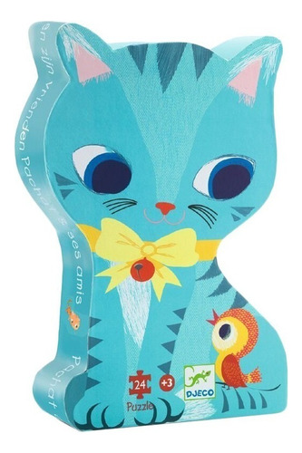 Puzzle Silueta Gato 24 Piezas Para Niños 3 - Djeco - Adeles