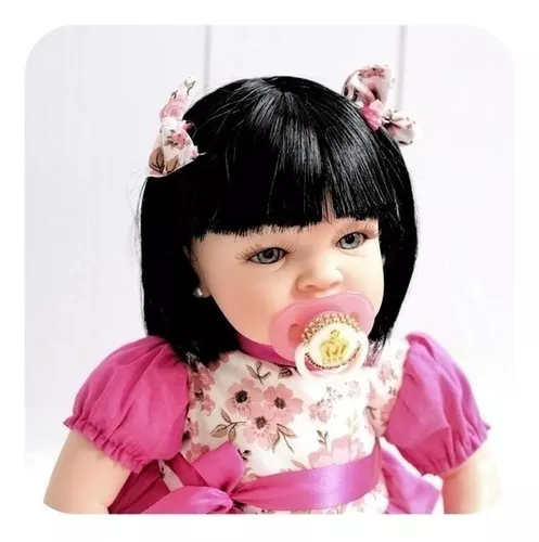 Boneca Bebe Reborn Realista Morena Boneca Kawaii + 23 Itens - Cegonha  Reborn Dolls - Bonecas - Magazine Luiza