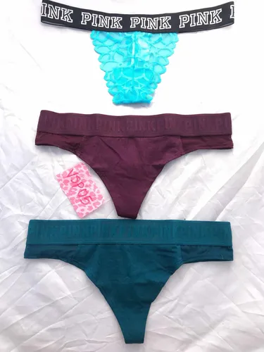 Victorias Secret Pink Lote 3 Tangas Chica Vsp05 Nueva Env o