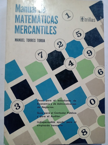 Manual De Matemáticas Mercantiles Manuel Torres Torija