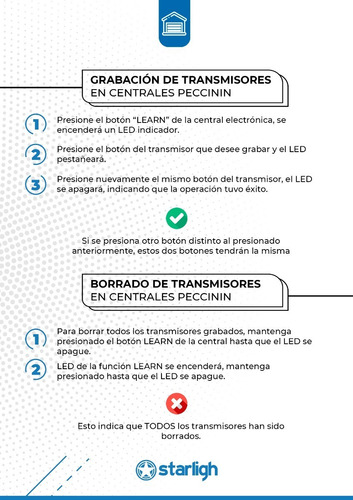 Imagen 2 de 5 de Transmisor Para Portones Rolling Code 3 Canales Peccinin.