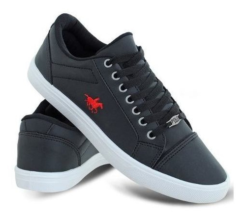Imagem 2 de 7 de Kit 2 Sapatênis Casual Masculino Polo Energy 306 + Relógio