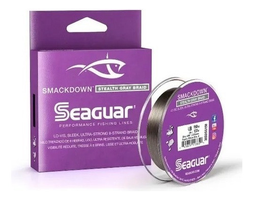 Linha Multifilamento Seaguar Smackdown 8 Fios 40lb 137m Cor Verde