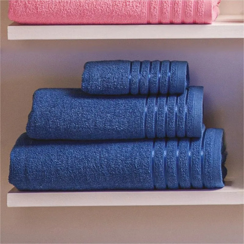 Toalla Para Manos Pullman Encanto Suave Concord Al Tacto Color Azul Rey