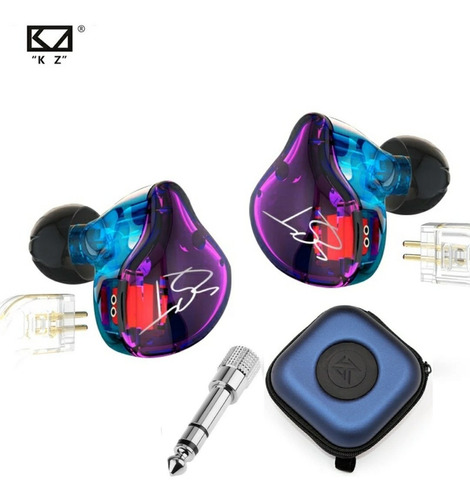 Fone Kz Zst Pro In-ear + Bag Dual Drive Retorno Palco/se215