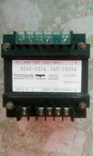 Transformador De Control 440/240 100vac.