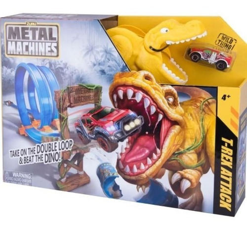 Pista Dinosaurio Metal Machine Zuru Dino C/auto Wheels T-rex