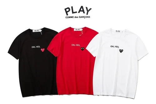 Playera Cdg Oh Yes Comme Des Garcons Bordada Env o gratis