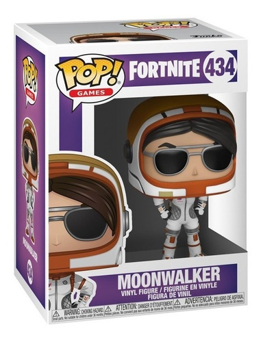 Imagen 2 de 2 de Funko Pop Black Moonwalker (434) Fortnite Oficial