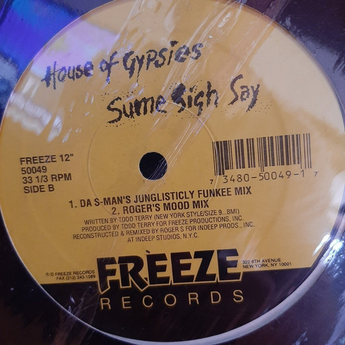 Vinilo Ouses Of Gypsies Sume Sigh Say Freeze Rocords E1
