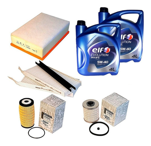 Kit De Filtros + Aceite Elf 900 5w40 Master 2017 2018 2019