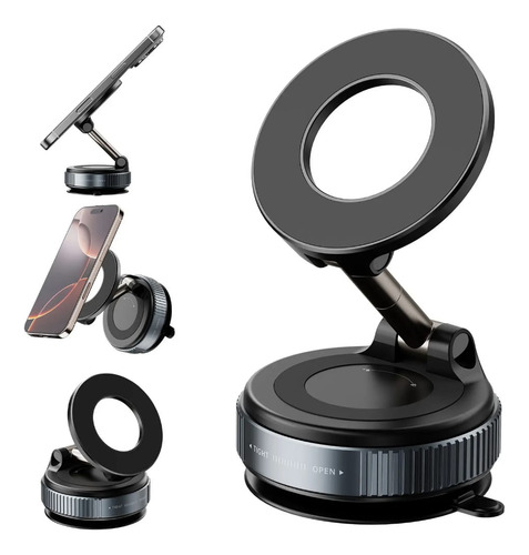 Soporte Magnético K007 Original Incluye 2 Anillos De Regalo! Negro