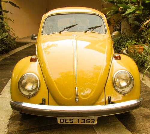 Vw Volkswagen 72 1972 Fusca 1.500 Amarelo Colonial