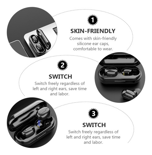 1 Juego De Auriculares Inalámbricos, Auriculares Deportivos,