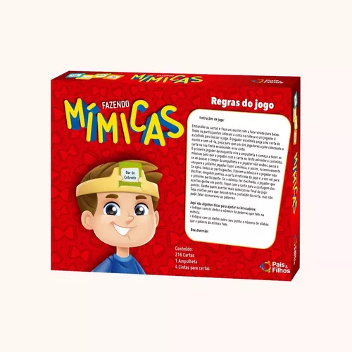 Jogo De Adivinhação Fazendo Mímicas Cartas Presente Crianças