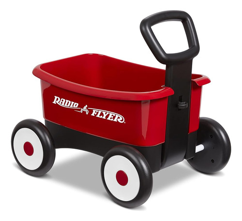 Radio Flyer Push & Pull Walker Wagon, Vagón 2 En 1, Edades D