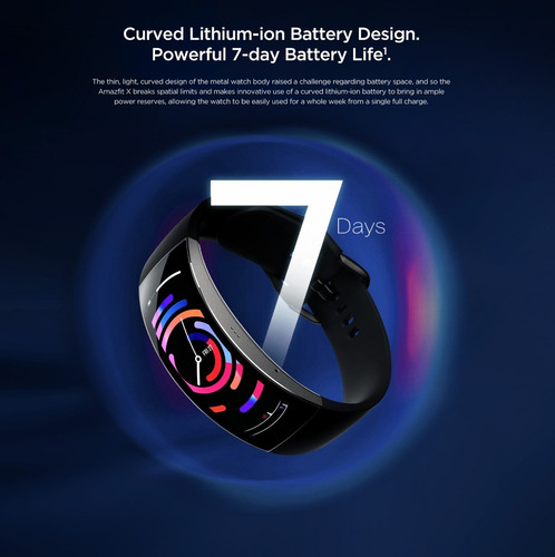 Amazfit X Smartwatch Modelo X Tela Curva Amoled Xiaomi