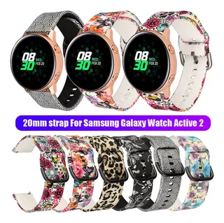 Indefinido Para Samsung Galaxy Watch Active 2, Silicona De 4