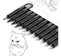 Comprar Bolígrafos De Dibujo Negros Juego De 12 Bolígrafos Artístico