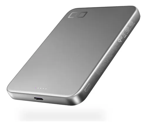 Carregador Magnético Cio Smartcoby Slim 5k Para iPhone Prateado