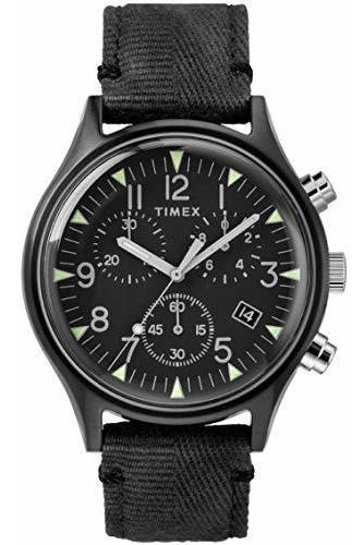 Reloj De Ra - Mk1 Steel Chronograph 42 Mm Black Dial Watch T