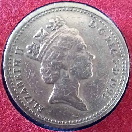 Moneda De Inglaterra, Reina Isabel Ii, 1 Dolar. 1993