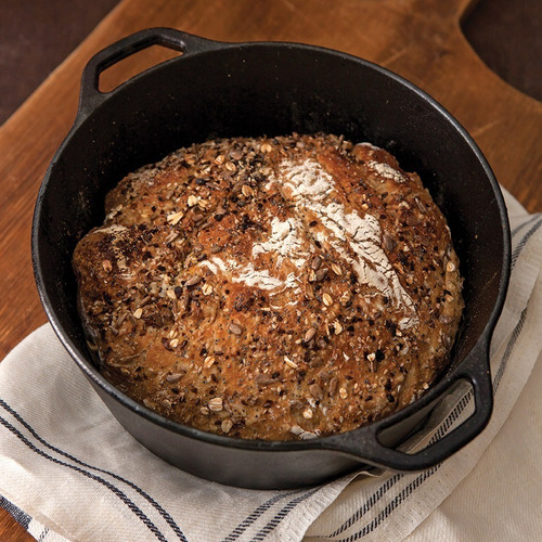 Imagen 3 de 4 de Olla Horno Holandes Dutch Oven Pan Masa Madre Hierro 5 Litro