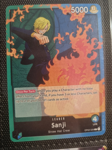 Sanji Líder Carta One Piece Original Tcg+30 Cartas