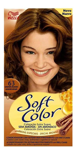Wella Soft Color Coloração 63 Caramelo Dourado