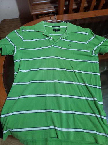 Chemise Verde De Rayas Blancas