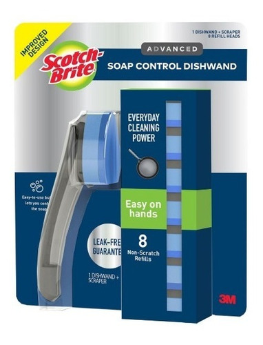 Dispensador De Jabón Scotch Brite Dishwand 8 Fibras Repuesto