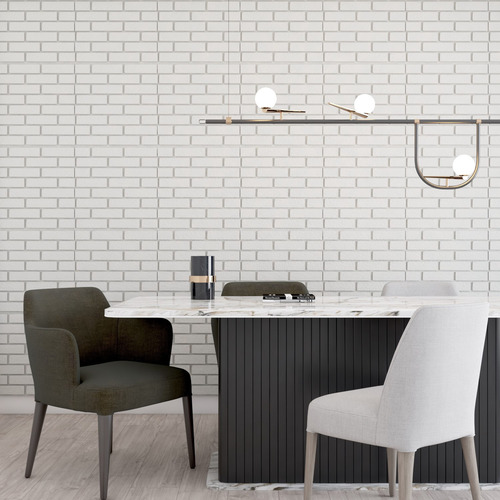 Imagem 2 de 9 de Placas Alto Relevo Ilove3d Revestimento Decorativo Tijolinho