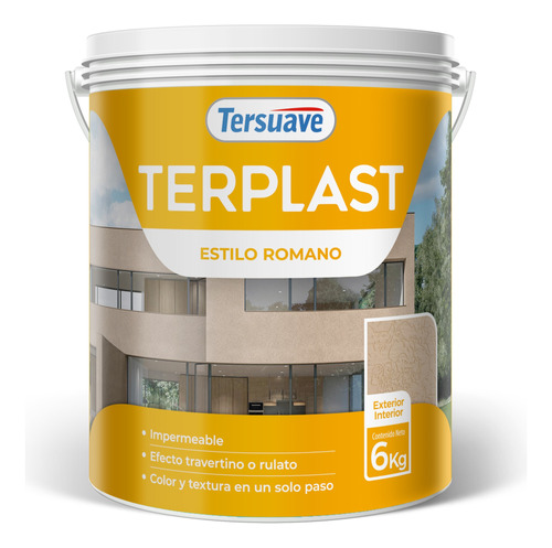 Revestimiento Texturado Terplast Romano Grueso Tersuave 6kg